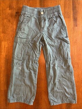 GAP Kids Olive Green Wide Leg Cargo Pants | Girls XS 4-5 Utility Pants